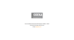 Desktop Screenshot of odeka.com.tr